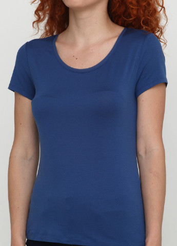 Темно-синя літня футболка Gap