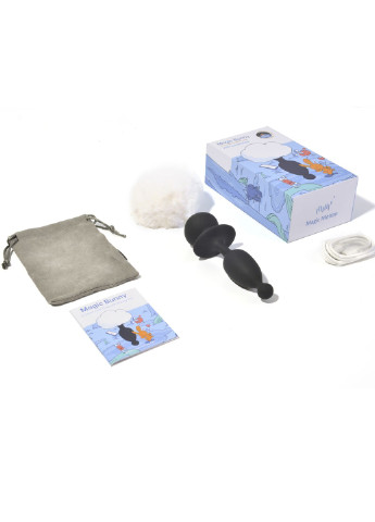 Анальна смарт-пробка Bunny зі знімним пухнастим хвостиком, керування зі смартфона Magic Motion (252586798)