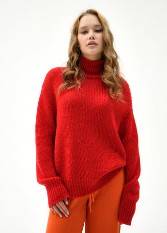 Червоний зимовий светр Sewel