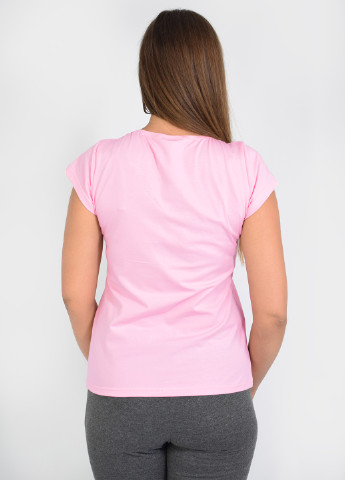 Розовая летняя футболка NEL