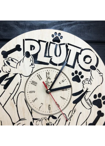 Дитячий дерев`яний годинник на стіну «Pluto» 7Arts (253566935)