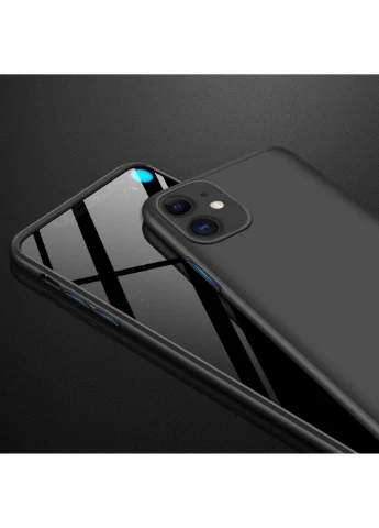Пластикова накладка LikGus 360 градусів (opp) для Apple iPhone 12 (6.1"") Чорний (is_00000048820_4) GKK (250499712)