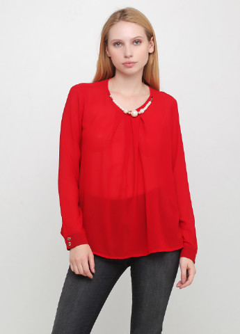 Красная демисезонная блуза Rinascimento
