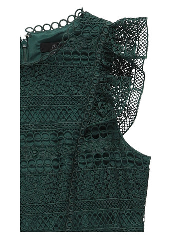 Темно-зеленое кэжуал платье J.Crew однотонное