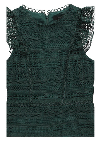 Темно-зеленое кэжуал платье J.Crew однотонное