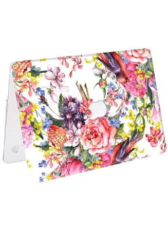 Чехол пластиковый для Apple MacBook Pro 16 A2141 Цветы и птицы (Flowers & Birds) (9494-1875) MobiPrint (218525077)