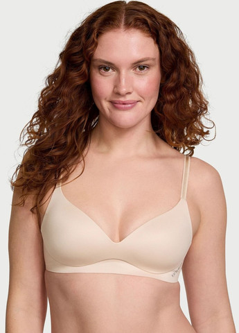 Бежевый демисезонный комплект (бюстгальтер, трусики) Victoria's Secret