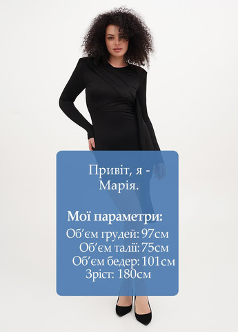 Чорна кежуал сукня силуетна Vicolo однотонна