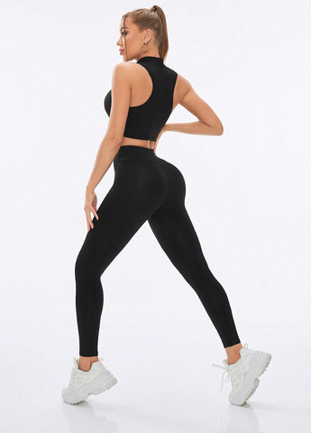 Комплект (топ, толстовка, леггинсы) SHEIN (330749680)