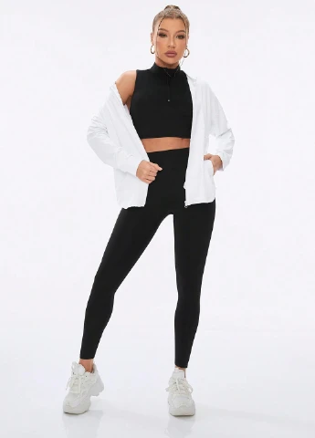 Комплект (топ, толстовка, леггинсы) SHEIN (330749680)