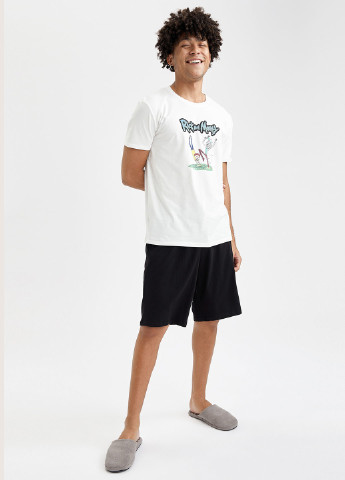 Комбинированный демисезонный rick and morty DeFacto Комплект(футболка, шорты)