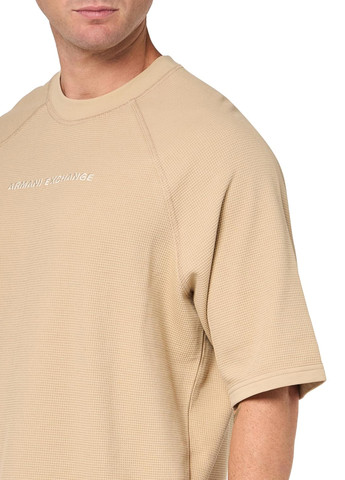 Бежевая футболка Armani Exchange