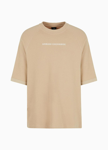 Бежевая футболка Armani Exchange