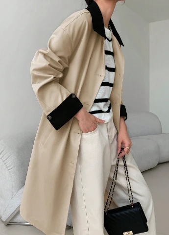 Плащ SHEIN на гудзиках демісезон (340699750)