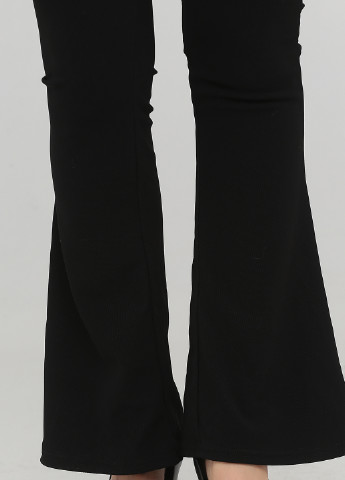 Комбинезон Boohoo комбинезон-брюки однотонный чёрный вечерний трикотаж, полиэстер