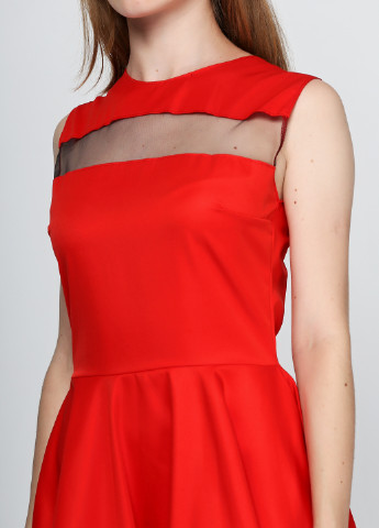 Красное коктейльное платье Podium