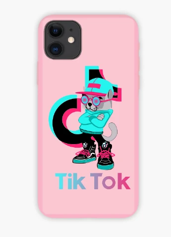 Чохол силіконовий Apple Iphone 6 Кіт ТікТок (Cat TikTok) (6937-1644) MobiPrint (219491764)