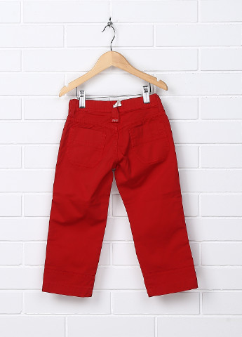 Красные кэжуал демисезонные прямые брюки Jaggy