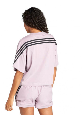 Розовая летняя футболка adidas
