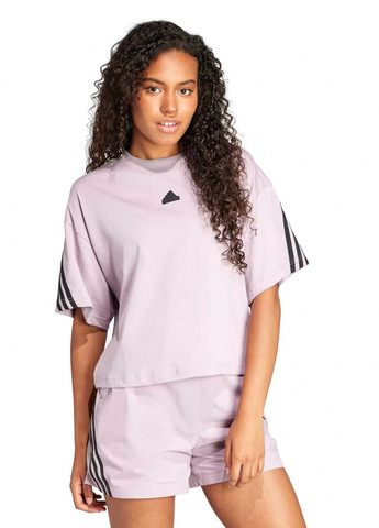 Розовая летняя футболка adidas