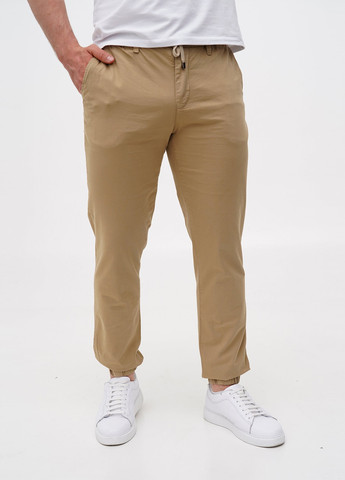 Бежевые кэжуал демисезонные джоггеры брюки Trend Collection