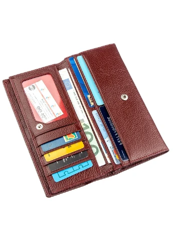 Женский кожаный кошелек 10х18,5 см st leather (229459439)