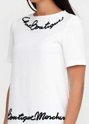 Белая летняя блуза Moschino
