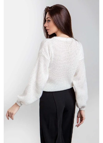 Белый демисезонный джемпер SL-Fashion