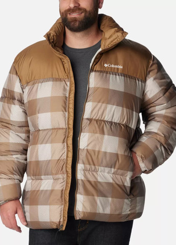 Светло-коричневая зимняя куртка Columbia