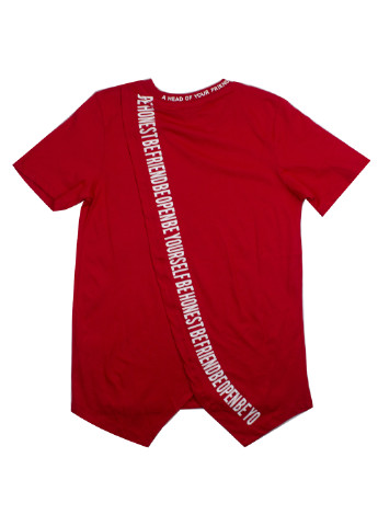 Красная летняя футболка с коротким рукавом Marions