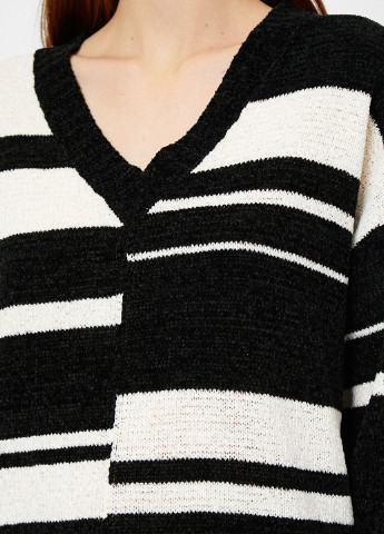 Чорно-білий демісезонний пуловер пуловер KOTON