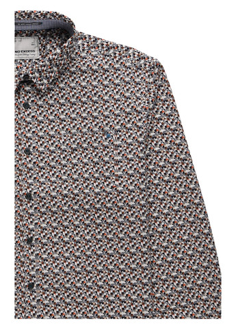 Цветная кэжуал рубашка с абстрактным узором No Excess