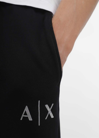 Черные спортивные демисезонные зауженные брюки Armani Exchange