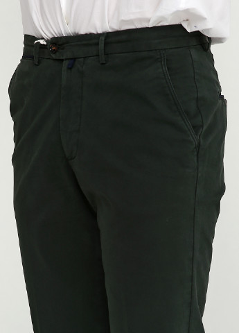 Бутылочный зеленые кэжуал демисезонные прямые брюки Pedro Del Hierro