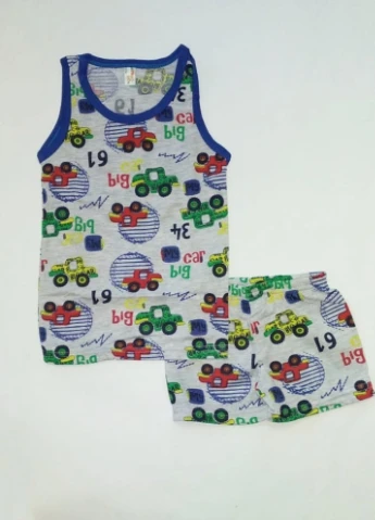Серый комплект (майка, боксерки) Elmaskids
