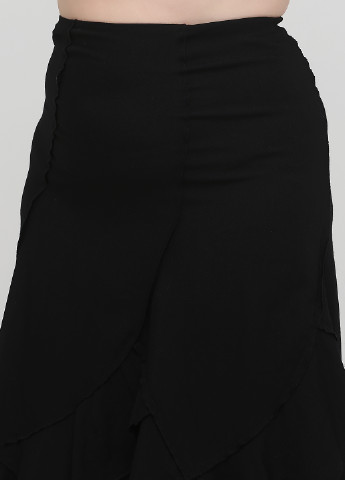 Черная кэжуал однотонная юбка The J. Peterman Company клешированная