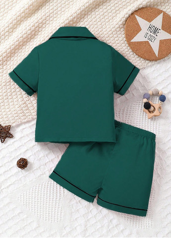 Смарагдова всесезон піжама (сорочка, шорти) сорочка + шорти SHEIN