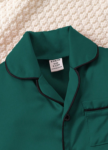 Смарагдова всесезон піжама (сорочка, шорти) сорочка + шорти SHEIN