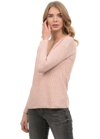 Светло-розовый демисезонный пуловер пуловер Tom Tailor