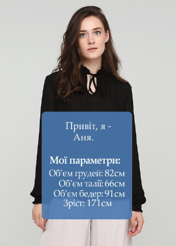 Черная демисезонная блуза H&M