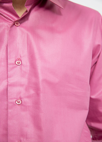 Розово-лиловая кэжуал рубашка однотонная Ager