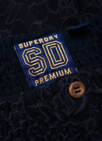 Комбинезон Superdry однотонный чёрный кэжуал