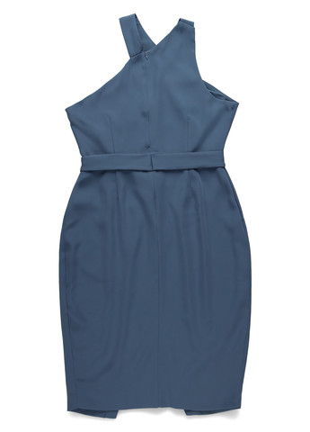 Светло-синее кэжуал платье футляр Lavish Alice однотонное