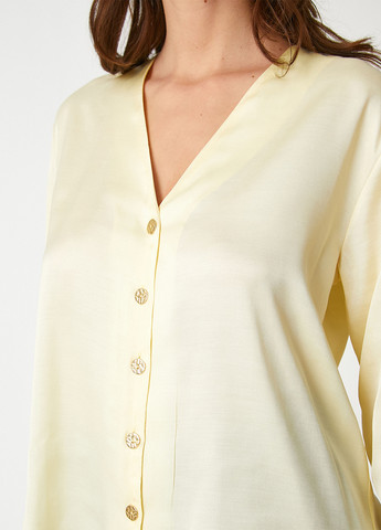Светло-бежевая блуза KOTON