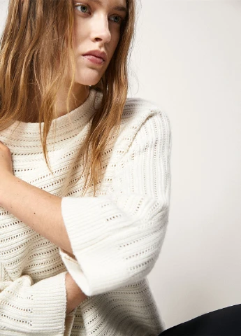 Молочний демісезонний джемпер джемпер Massimo Dutti