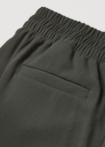 Темно-зеленые кэжуал демисезонные кюлоты брюки H&M