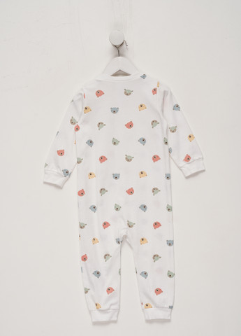 Белая всесезон пижама комбинезон H&M