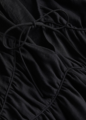 Чорна кежуал сукня H&M однотонна