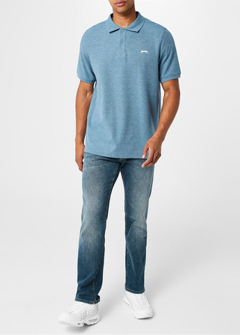 Голубой футболка-поло для мужчин Slazenger меланжевая