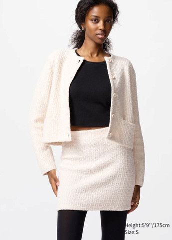 Молочный демисезонный кардиган Uniqlo